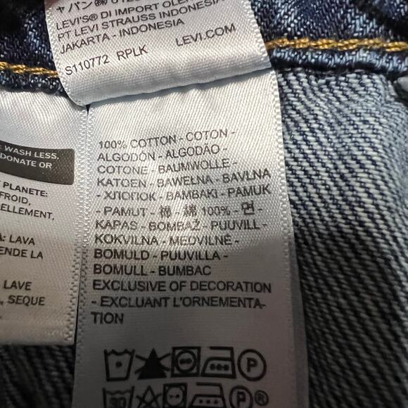 Levi's Overalls Jeans Women Large (34x28) Propose To Me Denim - Picture 7 of 11